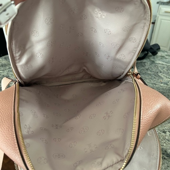 Tory Burch Thea pebbled web backpack main image 8